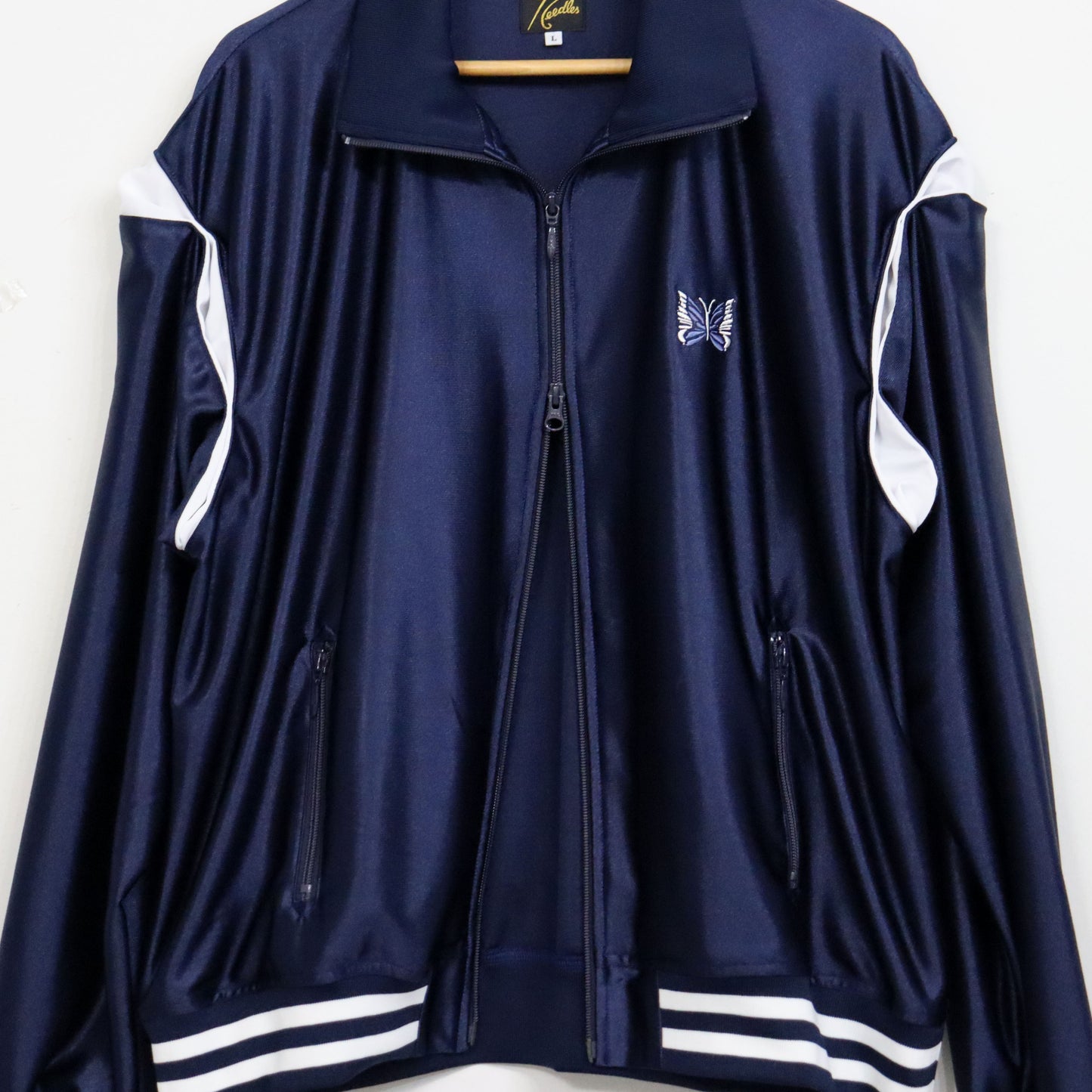 Needles：Track Jacket - Tricot Sateen - NAVY