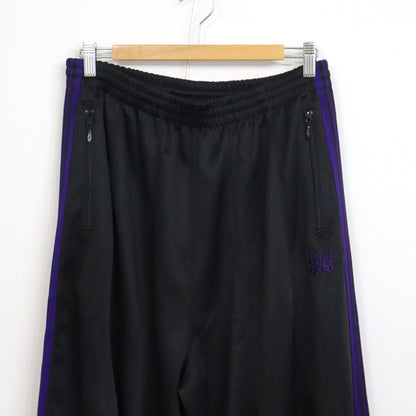 Needles : H.D. Track Pant - Poly Smooth 【BLACK×PURPLE】
