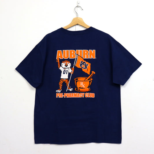 used : (Hanes) Auburn Tigers Football Pocket S/S Tee