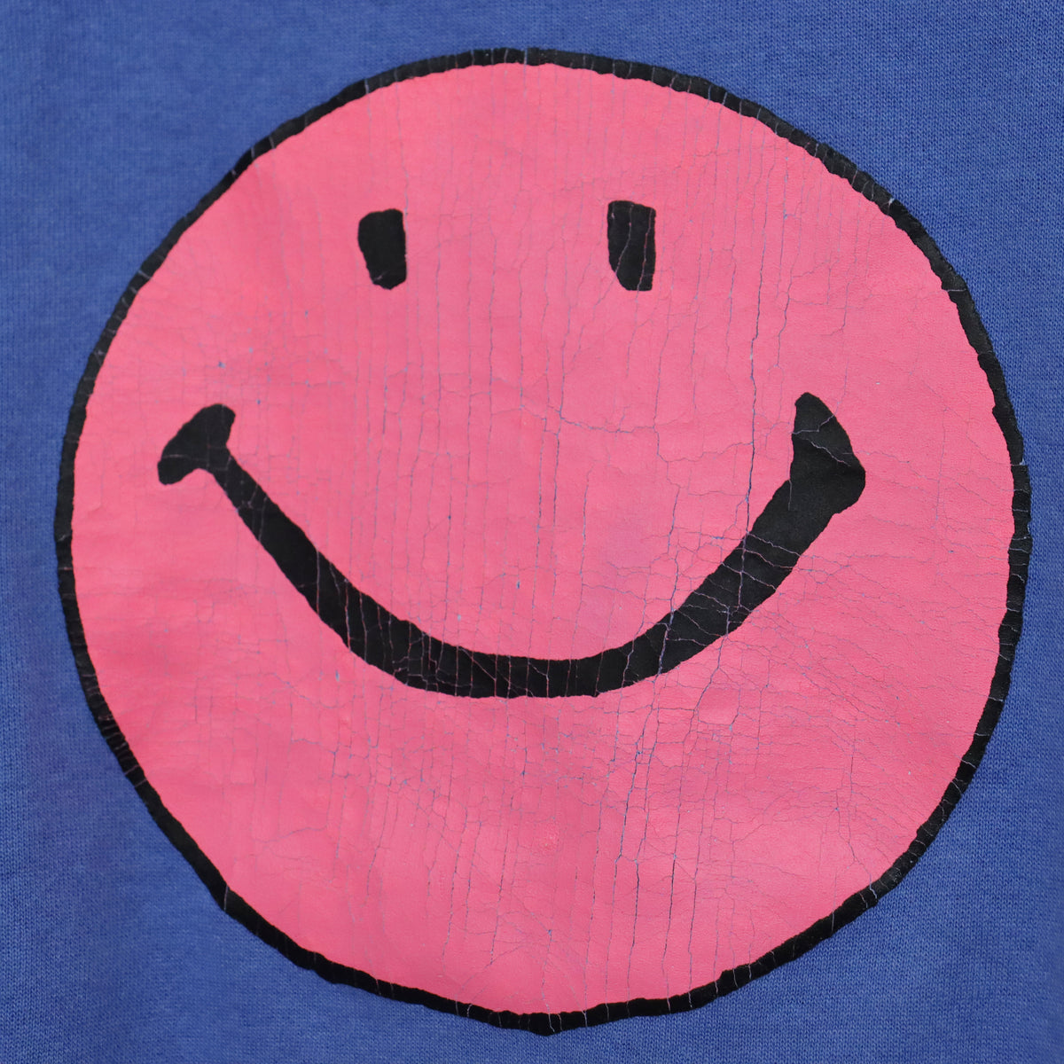 Copycat : Smile S/S Sweat- BLUE×PINK