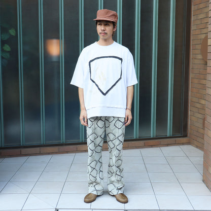 OLD PARK : HOME PLATE TEE - OFF WHITE 1