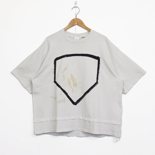 OLD PARK : HOME PLATE TEE - OFF WHITE 2