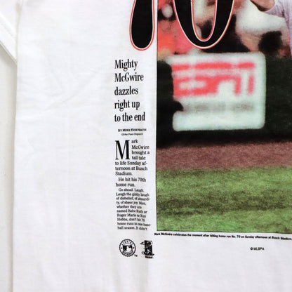 Dead Stock : (Front Pages) MLB Newsparper Tee - Mark McGwire