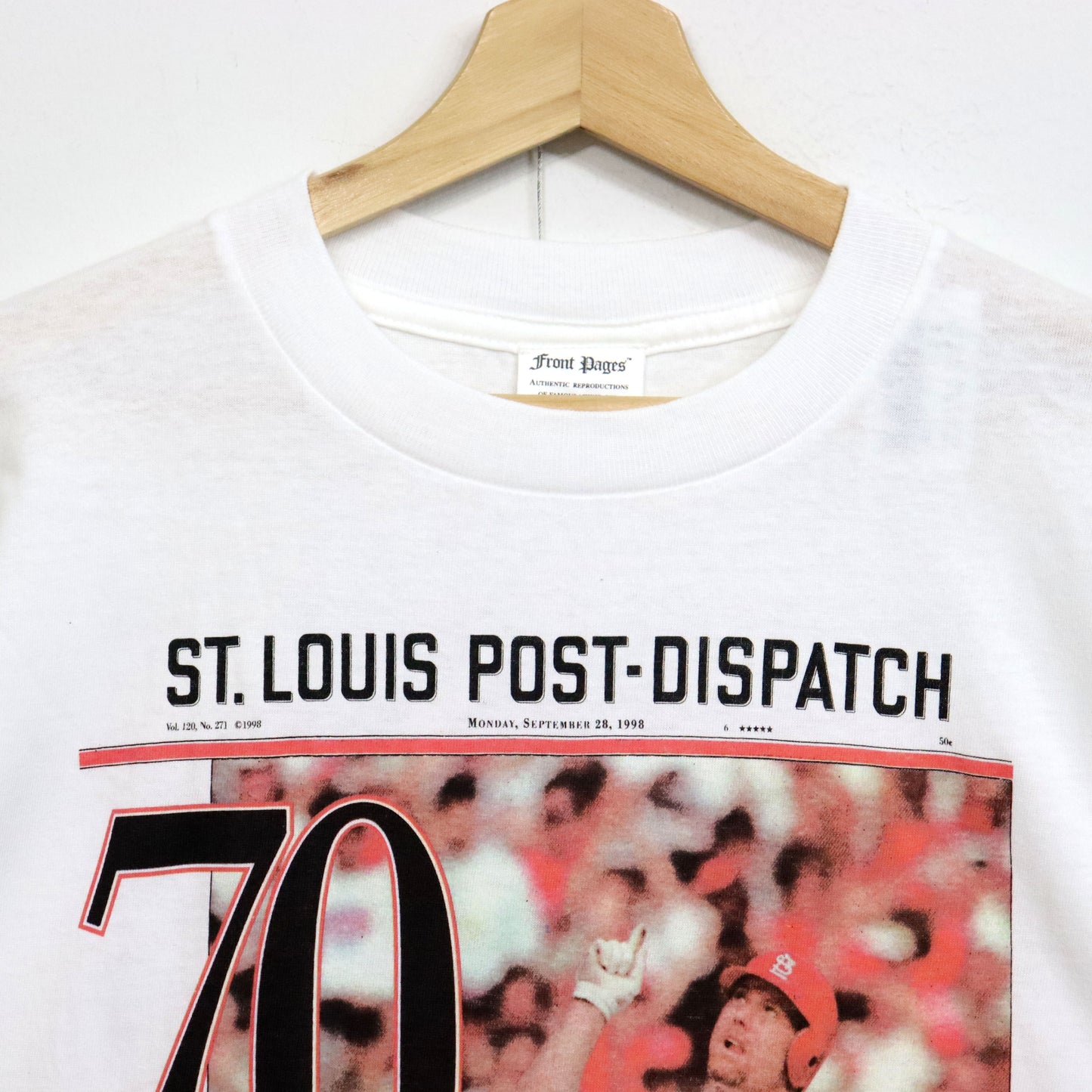 Dead Stock : (Front Pages) MLB Newsparper Tee - Mark McGwire