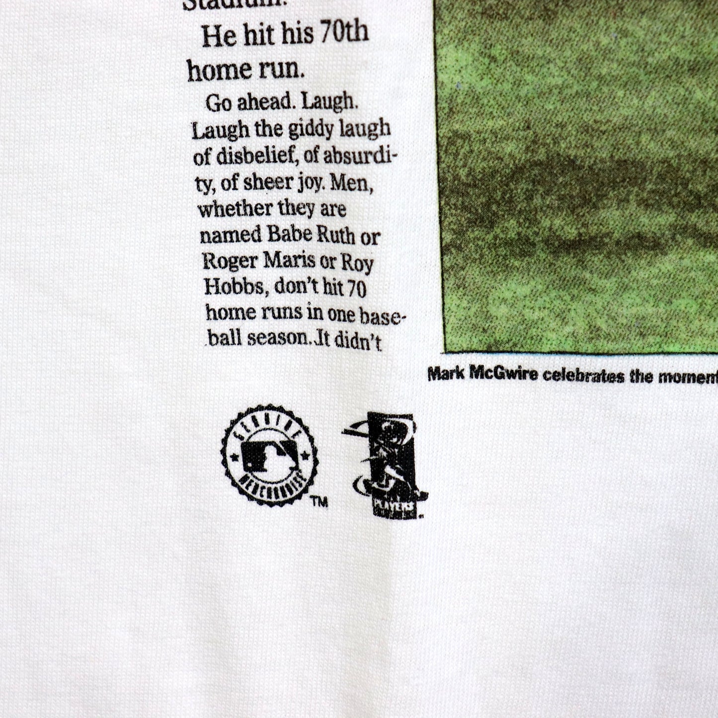 Dead Stock : (Front Pages) MLB Newsparper Tee - Mark McGwire