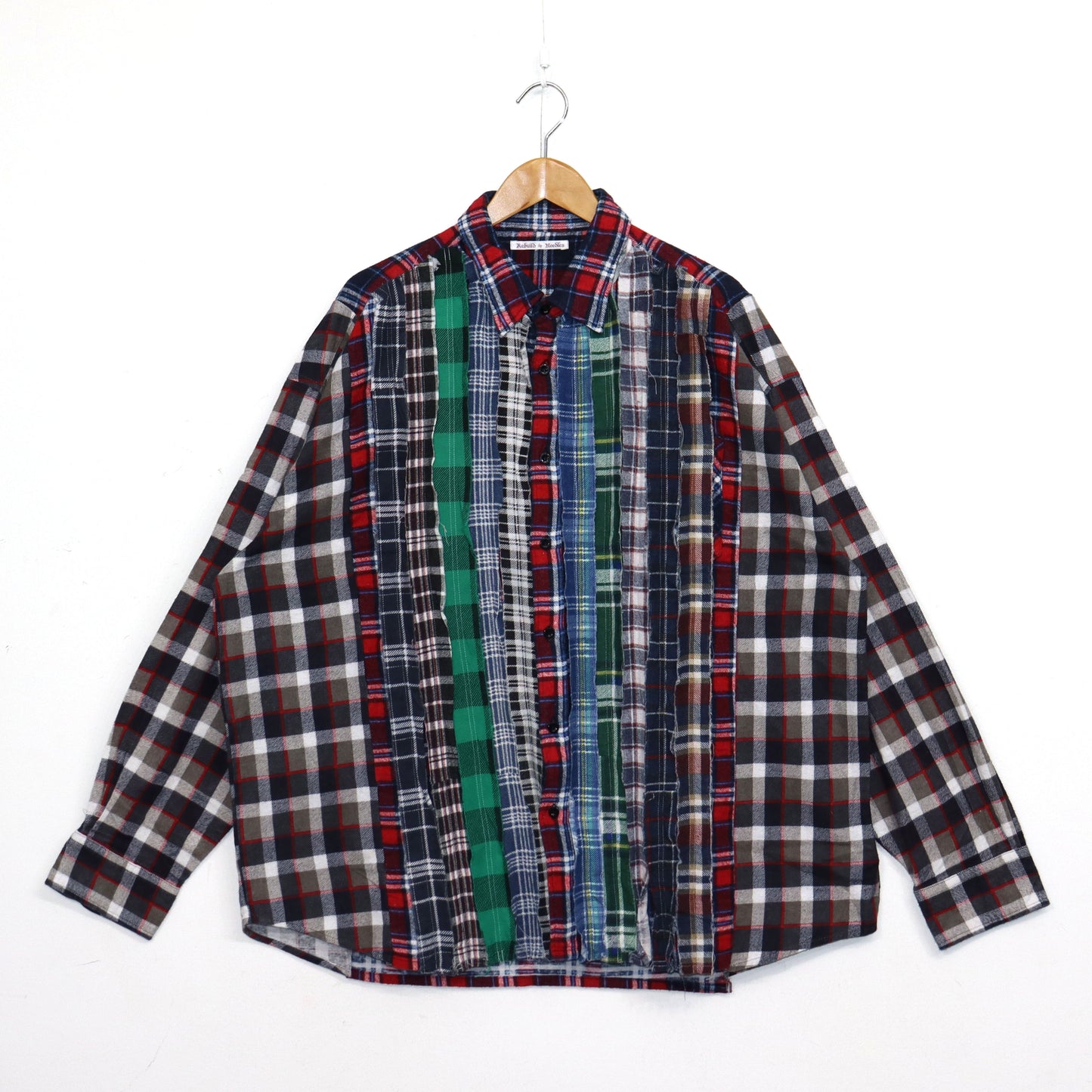 Rebuild by Needles：Flannel Shiirt - Ribbon Wide Shirt