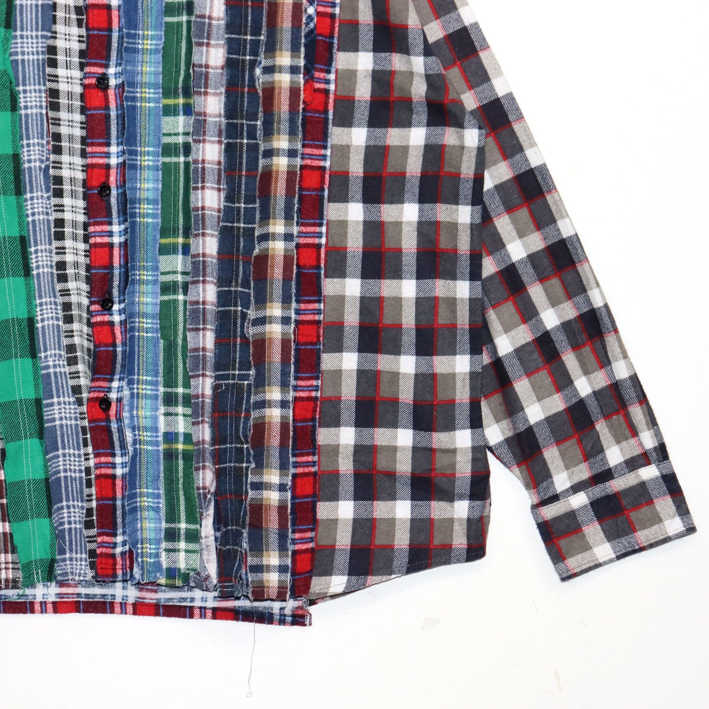 Rebuild by Needles：Flannel Shiirt - Ribbon Wide Shirt