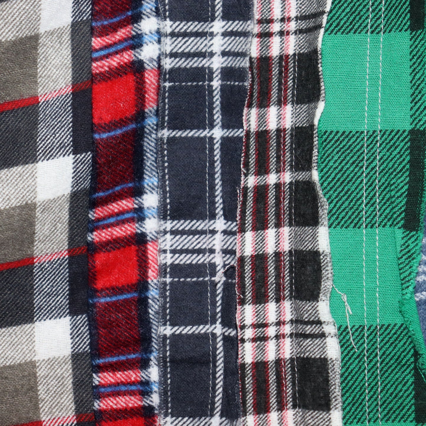 Rebuild by Needles：Flannel Shiirt - Ribbon Wide Shirt