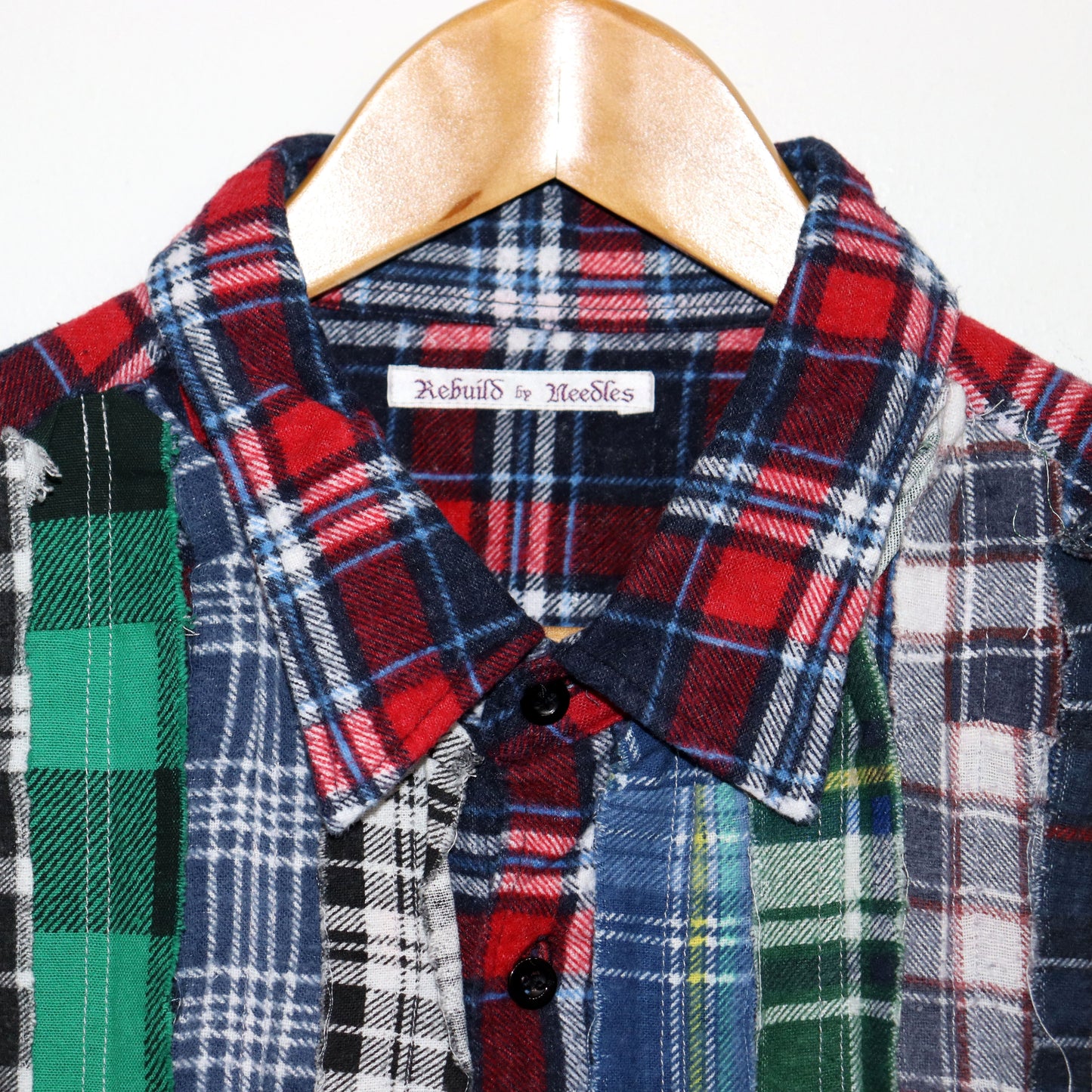 Rebuild by Needles：Flannel Shiirt - Ribbon Wide Shirt