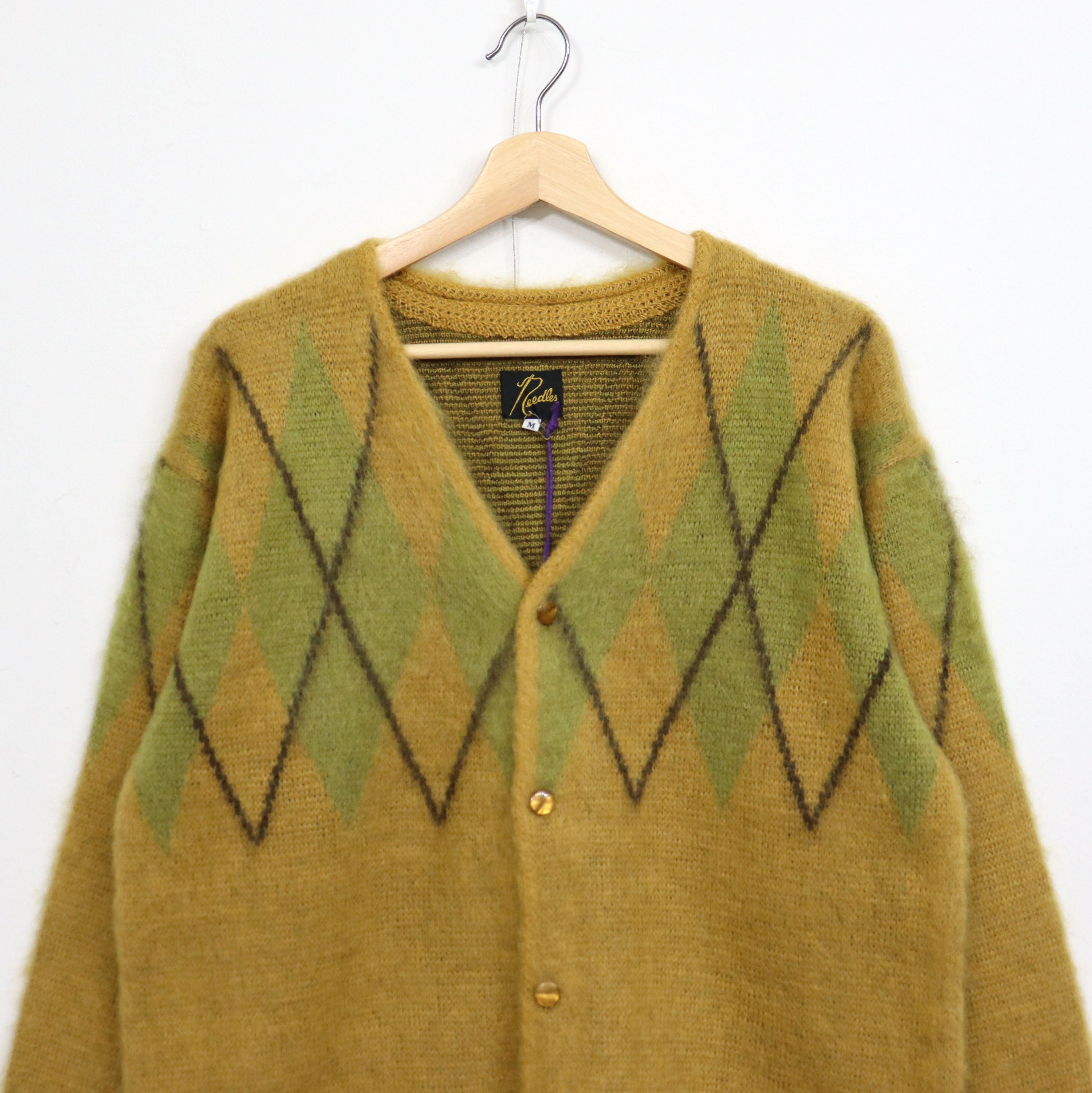 Needles：Mohair Cardigan - Argyle – TAMANIWA