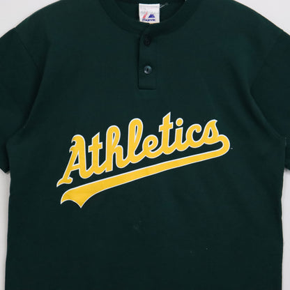 used : (Majestic) OAK Athletic Numbering Henleyneck Tee - #19