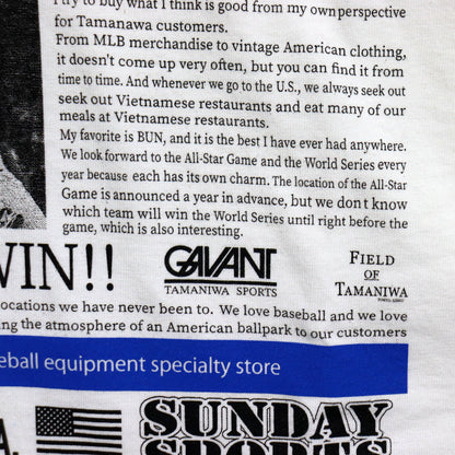 TAMANIWA×SUNDAY SPORTS: TS-6 NEWS PAPER LONG TEE