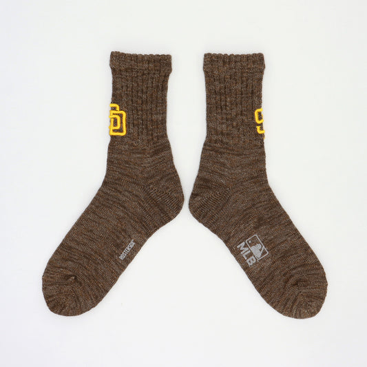 MLB×ROSTER SOX：MLB-170 B3D MLB SOCKS (SD Padres)