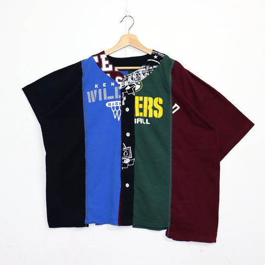 Rebuild by Needles : 4 Cut Wide Baseball Tee - College #1