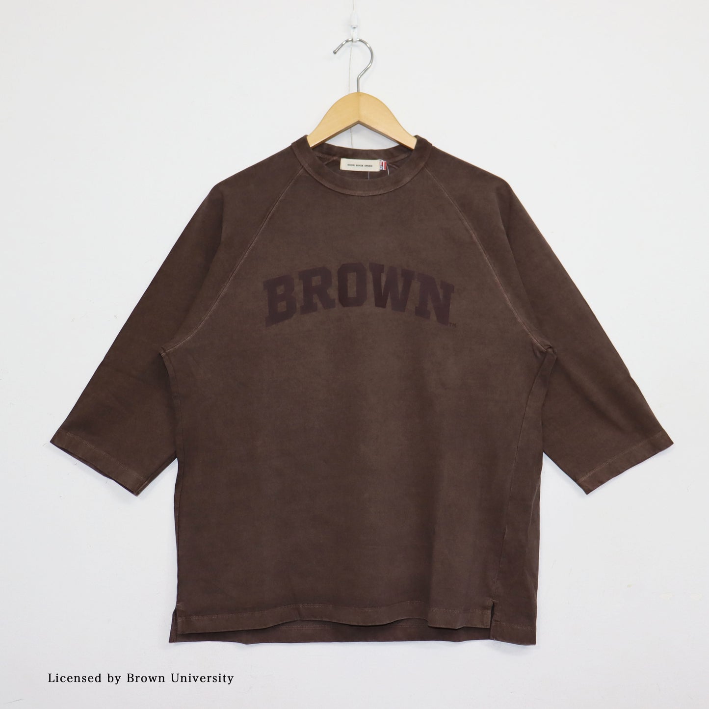 GOOD ROCK SPEED： BROWN RAGLAN SLEEVE T-SHIRT