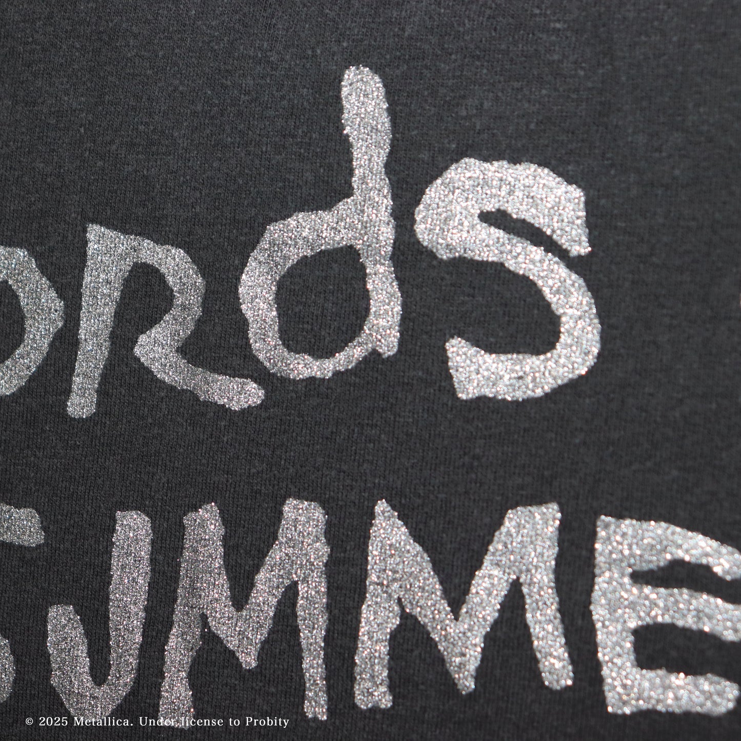 GOOD ROCK SPEED： METALLICA | GLITTER PRINT T-SHIRT