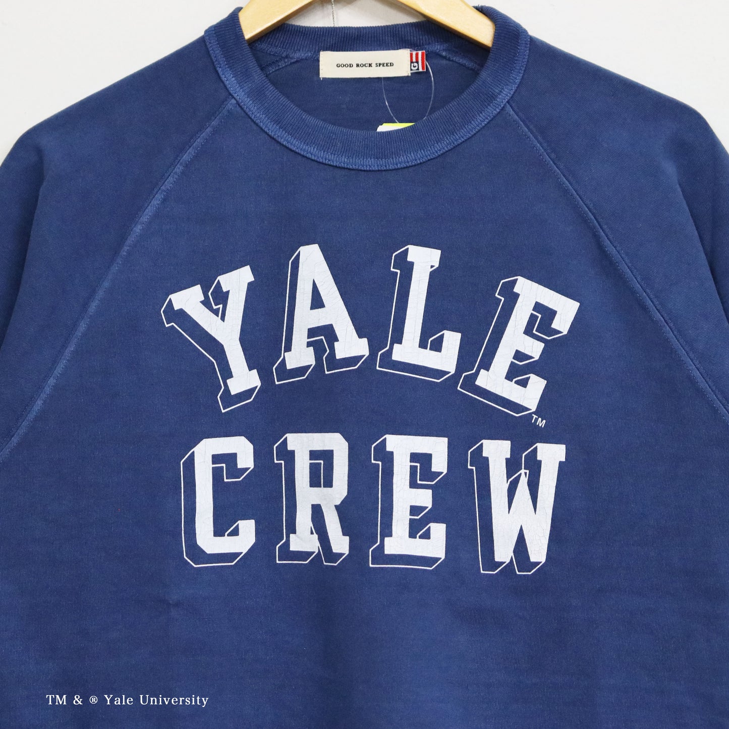 GOOD ROCK SPEED： YALE CREW RAGLAN SLEEVE T-SHIRT