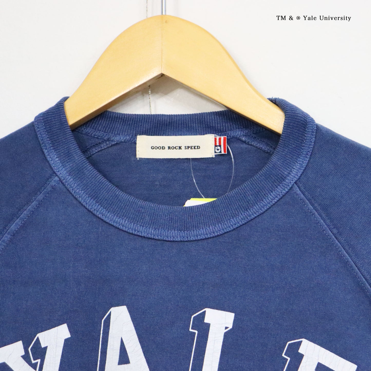 GOOD ROCK SPEED： YALE CREW RAGLAN SLEEVE T-SHIRT