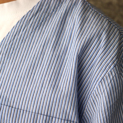 used : (Fruit of the Loom) Collarless Striped Shirt