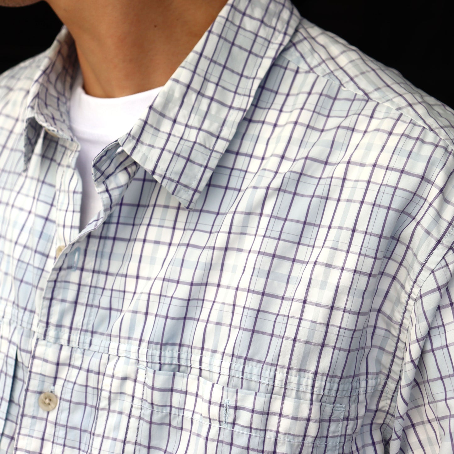 used : (L.L.Bean) Check S/S Shirt