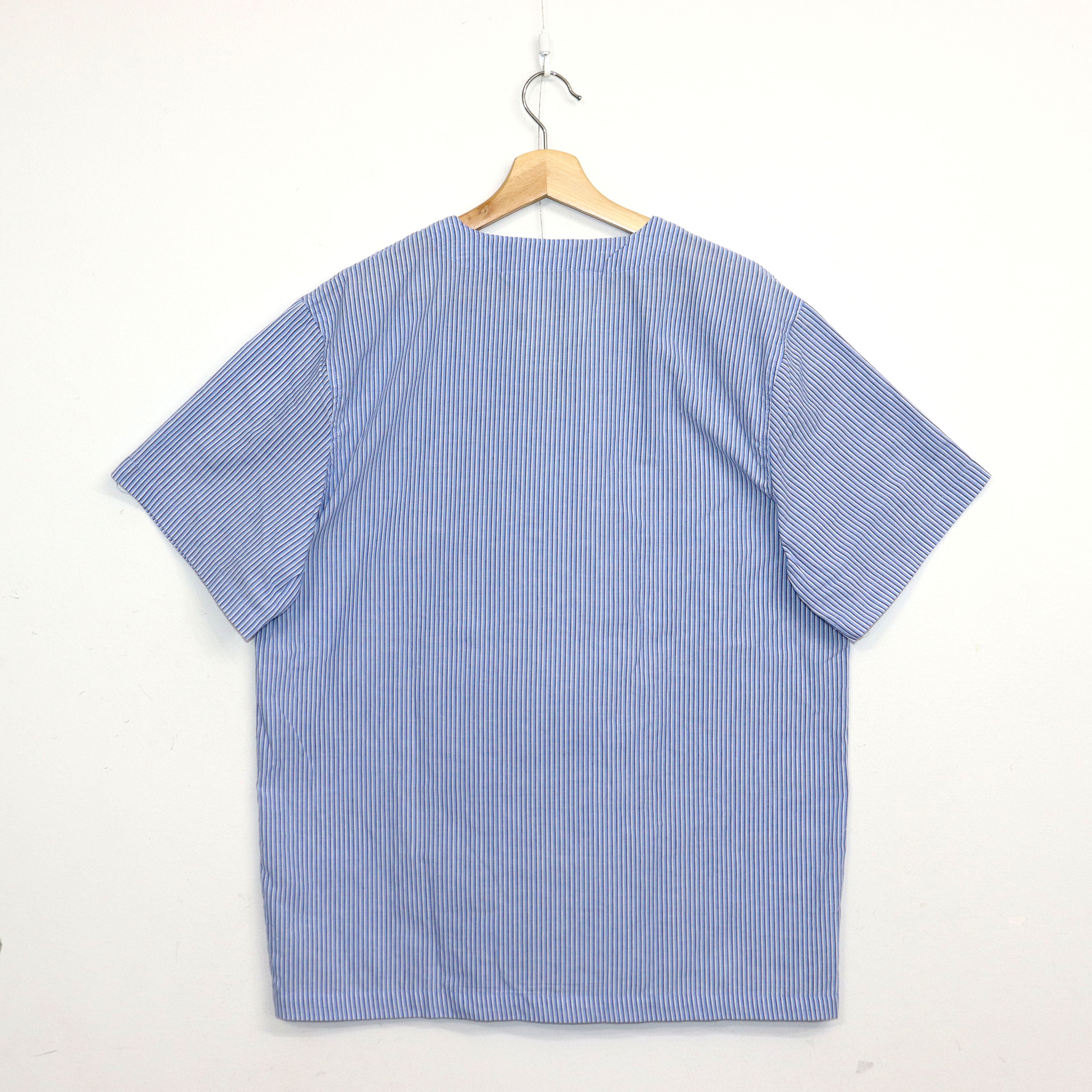 used : (Fruit of the Loom) Collarless Striped Shirt – TAMANIWA