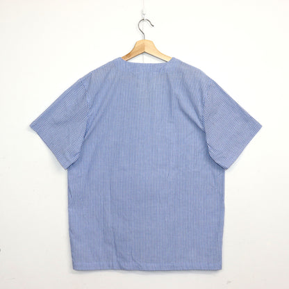 used : (Fruit of the Loom) Collarless Striped Shirt