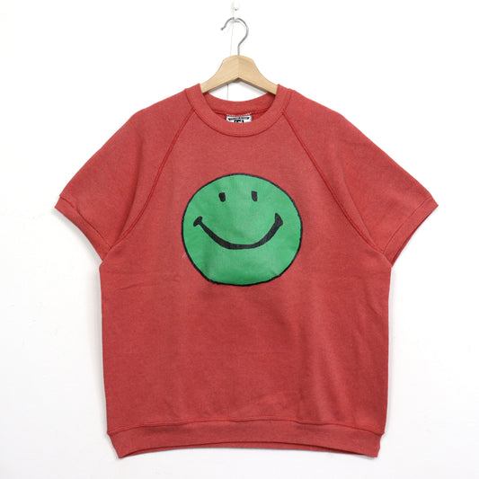 COPYCAT : SMILE S/S SWEATSHIRT - Red×Green