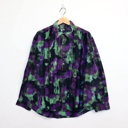Rebuild by Needles : Flannel Shiirt - Ribbon SH / Over Dye [Purple] #16
