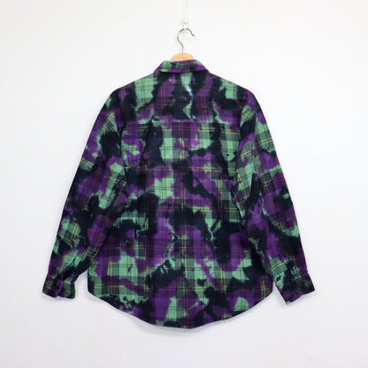 Rebuild by Needles : Flannel Shiirt - Ribbon SH / Over Dye [Purple] #16