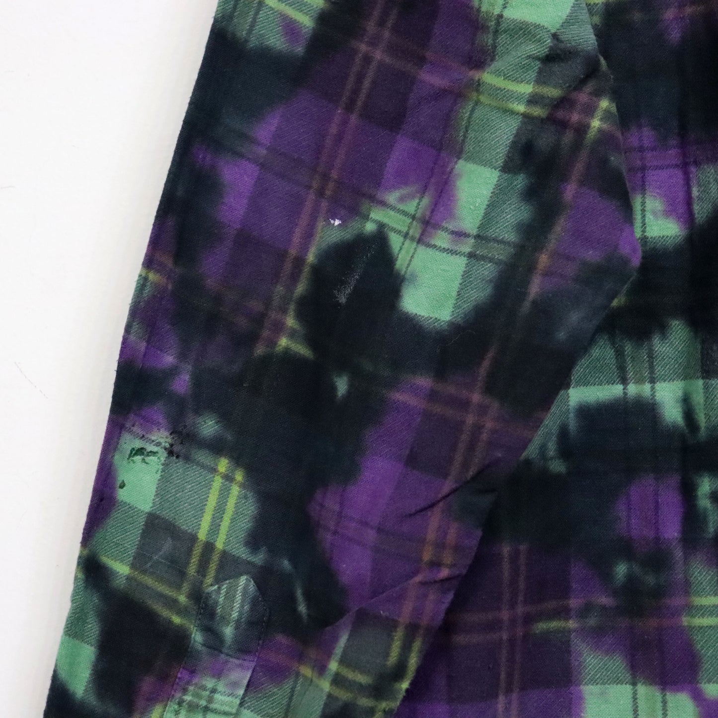 Rebuild by Needles : Flannel Shiirt - Ribbon SH / Over Dye [Purple] #16