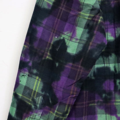 Rebuild by Needles : Flannel Shiirt - Ribbon SH / Over Dye [Purple] #16