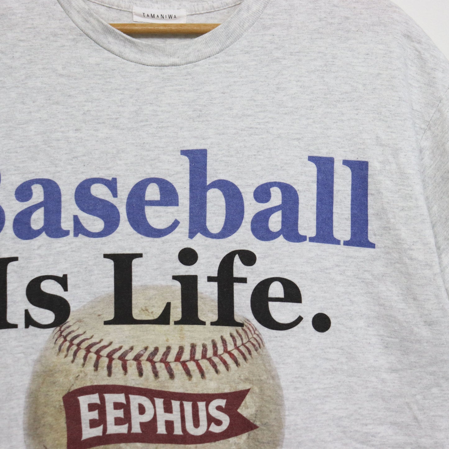 TAMANIWA：「さよならはスローボールで」Baseball is Life S/S Tee