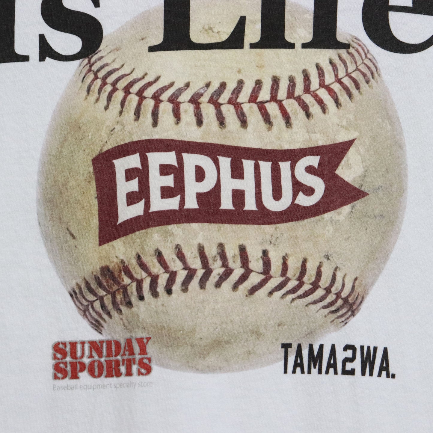 TAMANIWA：「さよならはスローボールで」Baseball is Life S/S Tee