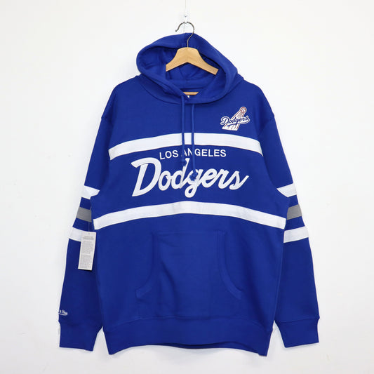 Mitchell&Ness : LA Dodgers Line Pullover Hoodie
