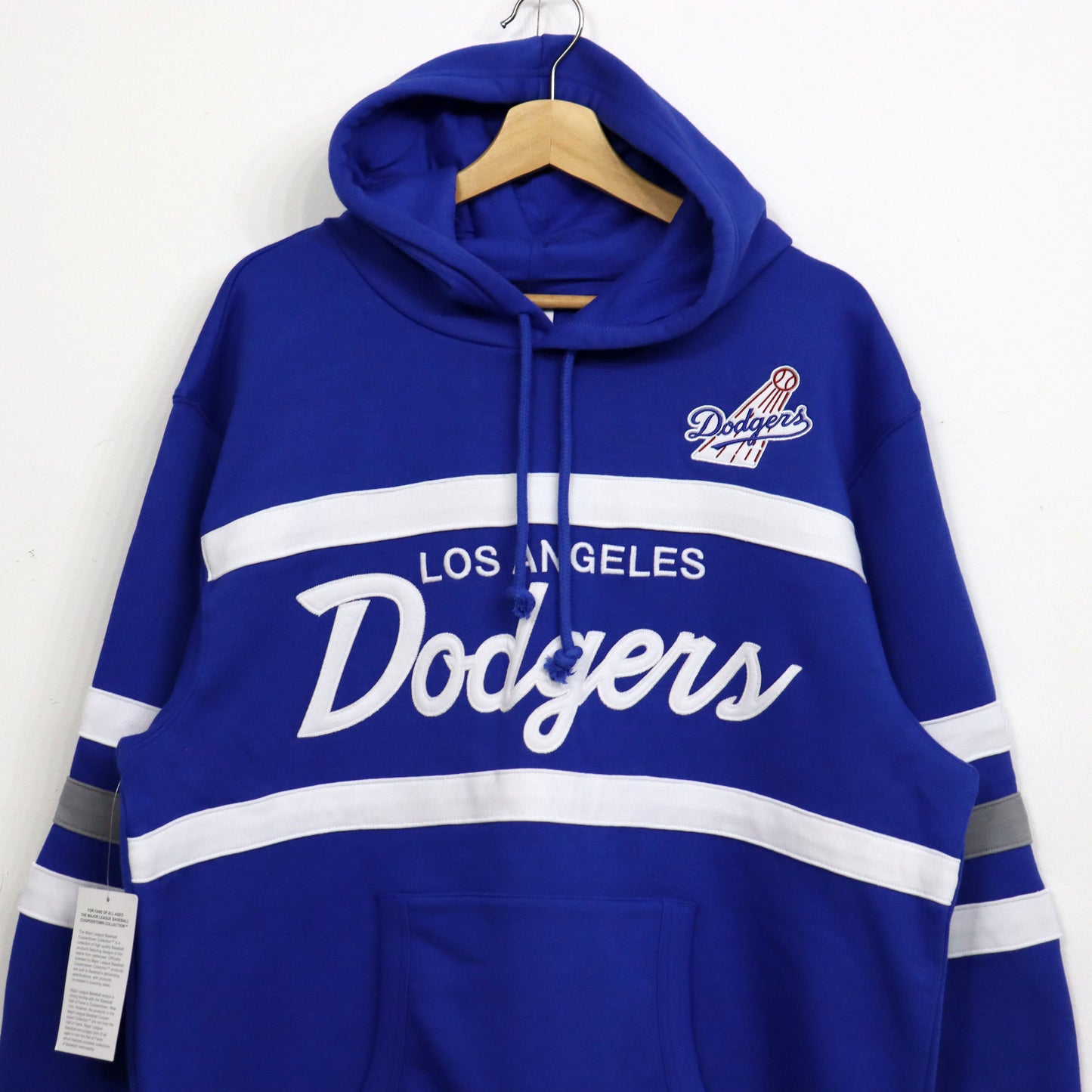 Mitchell&Ness : LA Dodgers Line Pullover Hoodie