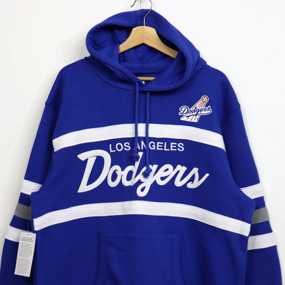 Mitchell&Ness : LA Dodgers Line Pullover Hoodie
