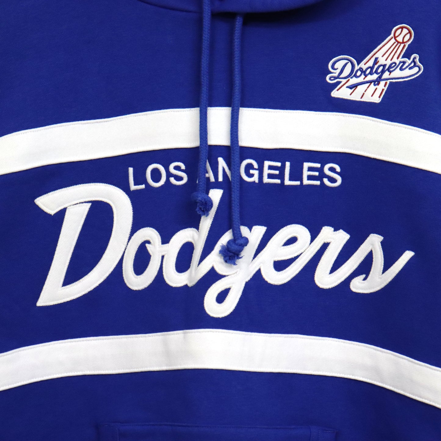 Mitchell&Ness : LA Dodgers Line Pullover Hoodie