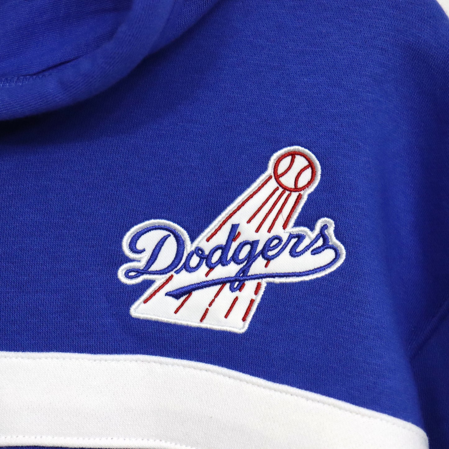 Mitchell&Ness : LA Dodgers Line Pullover Hoodie