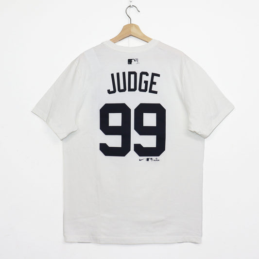 NIKE：MLB Yankees Numbering Tee - JUDGE #99 【WHITE】