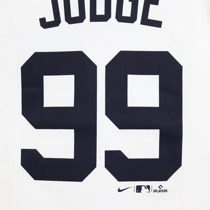 NIKE：MLB Yankees Numbering Tee - JUDGE #99 【WHITE】