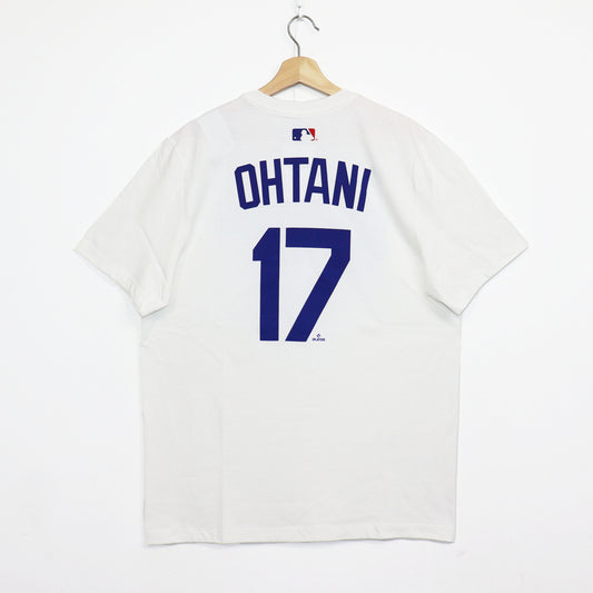 NIKE：MLB Dodgers Numbering Tee - OHTANI #17 【WHITE】