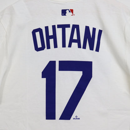 NIKE：MLB Dodgers Numbering Tee - OHTANI #17 【WHITE】