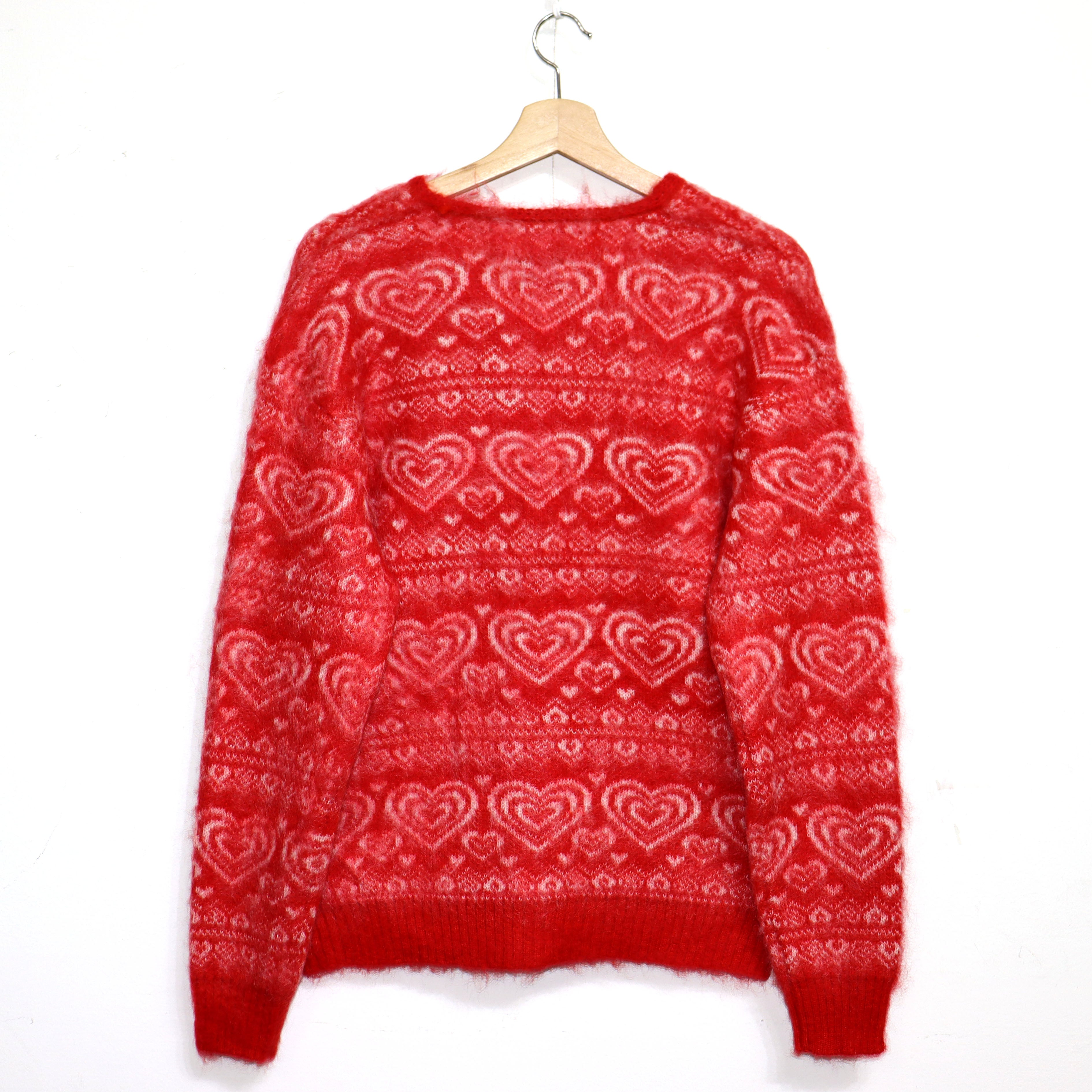 Needles：MOHAIR CARDIGAN -【Heart - Red】 – TAMANIWA