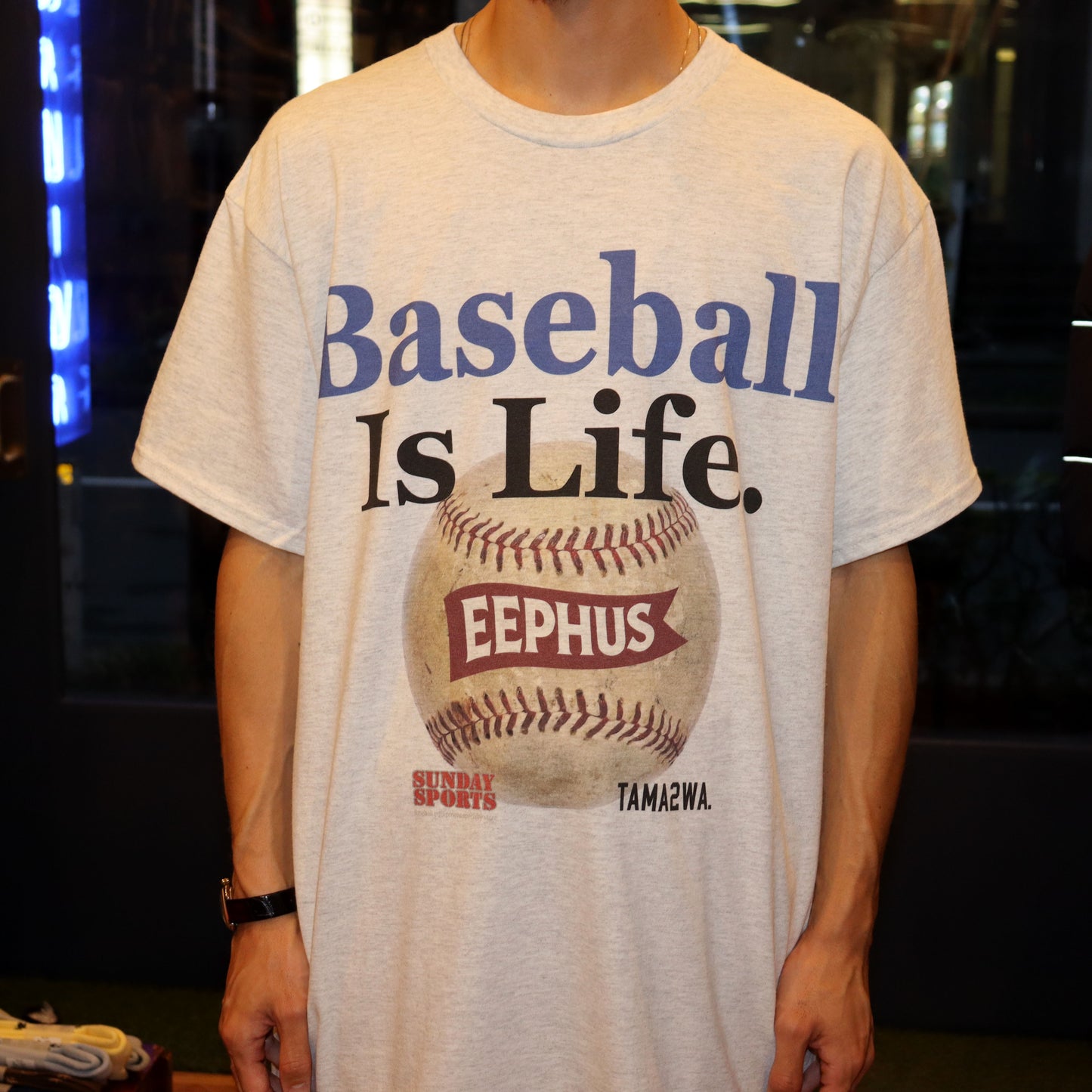 TAMANIWA：「さよならはスローボールで」Baseball is Life S/S Tee