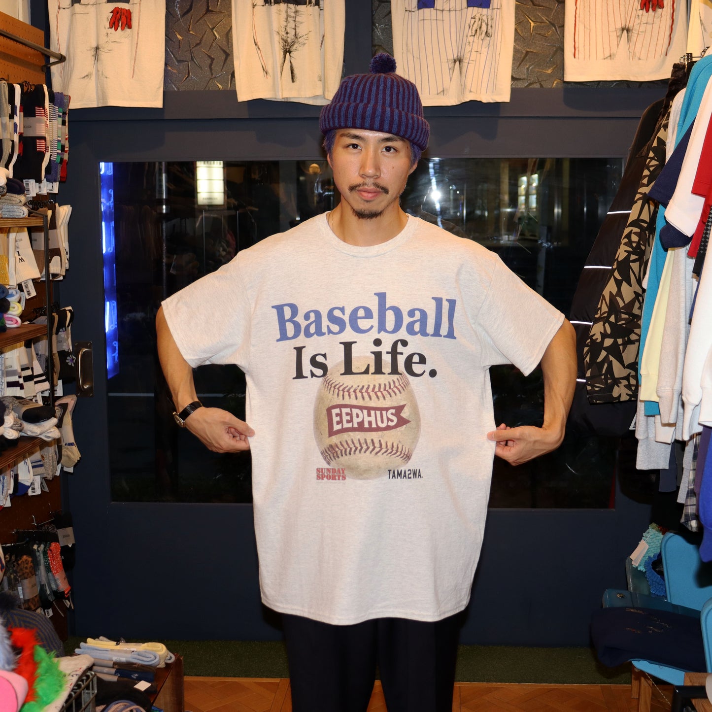 TAMANIWA：「さよならはスローボールで」Baseball is Life S/S Tee