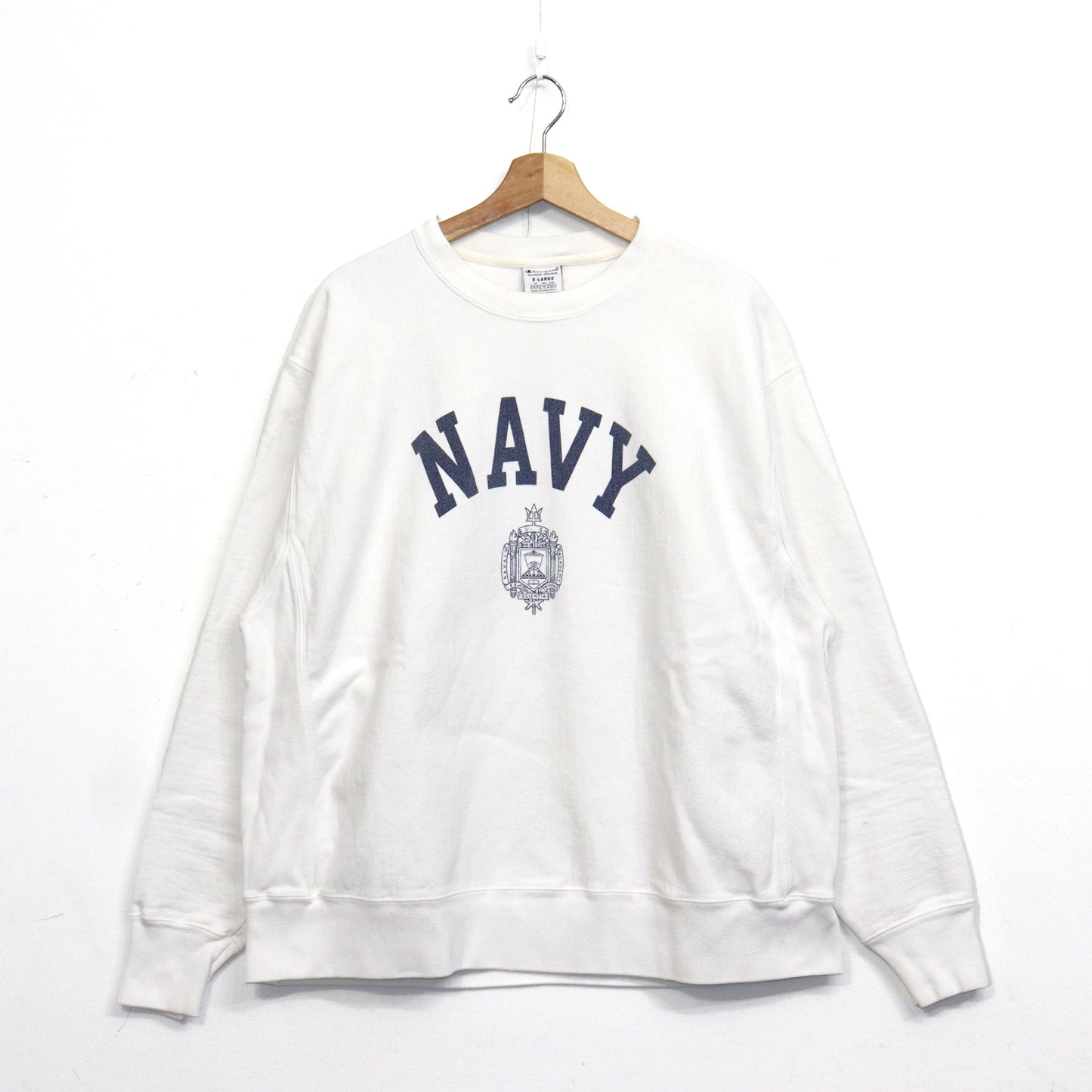 COPYCAT：NAVY L/S SWEATSHIRT - #3 【ダメージあり】