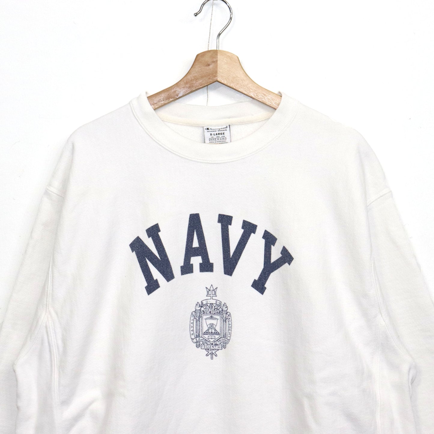 COPYCAT：NAVY L/S SWEATSHIRT - #3 【ダメージあり】