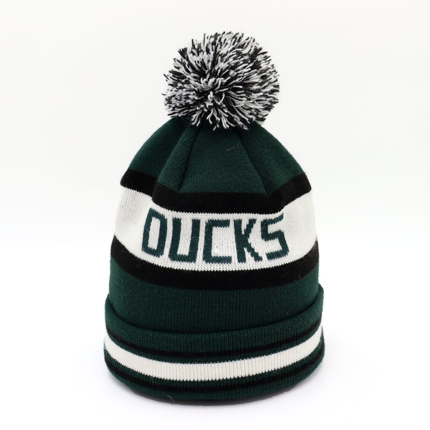 used :  (Newera) Oregon Ducks Pom Knit Beanie (F)
