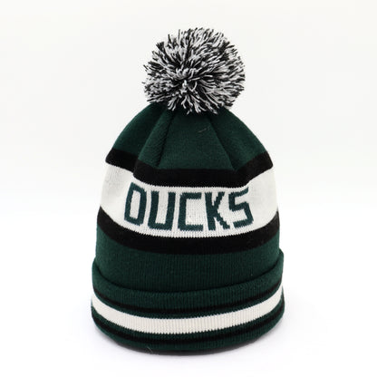 used :  (Newera) Oregon Ducks Pom Knit Beanie (F)