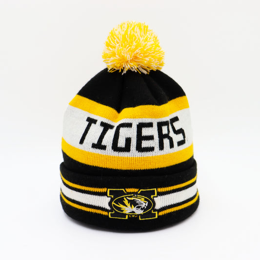 used : (Newera) Mizzou Tigers Pom Knit Beanie (F)